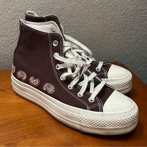 Brown Chuck Taylor All Star Lift Platform